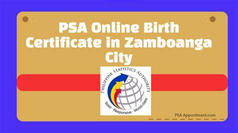 psa zamboanga online appointment|Birth Certificate .